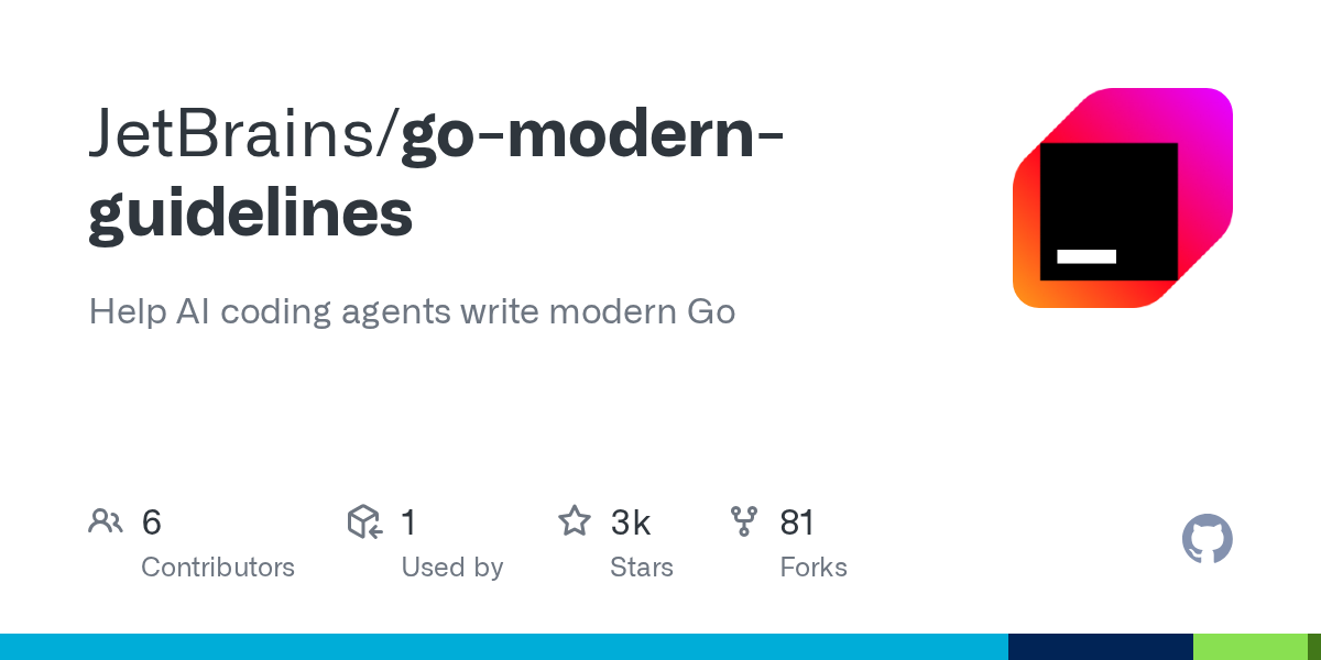 JetBrains/go-modern-guidelines GitHub 项目预览图